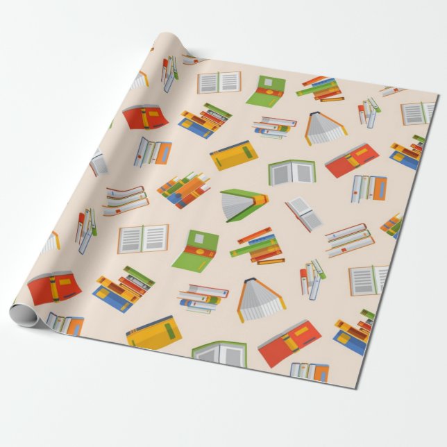 Papel De Presente Padrão do livro (Desenrolado)
