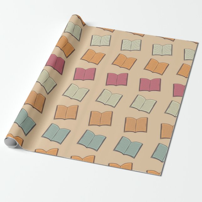 Papel De Presente Padrão do livro (Desenrolado)