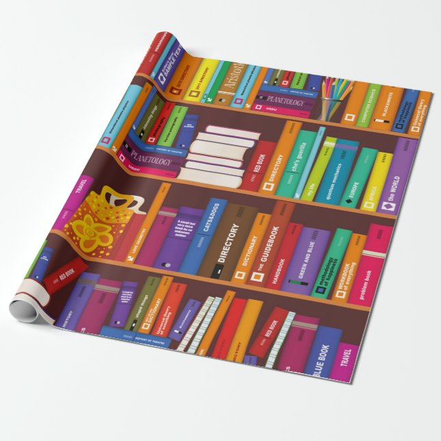 Papel De Presente Padrão do livro (Desenrolado)