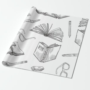 Papel De Presente Padrão do livro