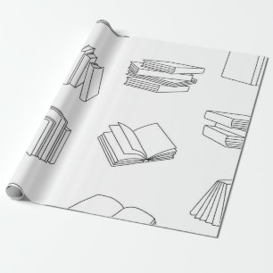 Papel De Presente Padrão do livro