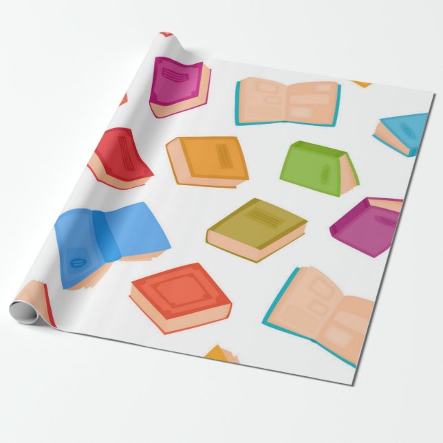 Papel De Presente Padrão do livro (Desenrolado)