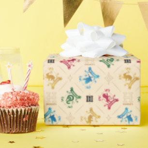 Papel De Presente Padrão do Ornamentado HOGWARTS™ House Crests