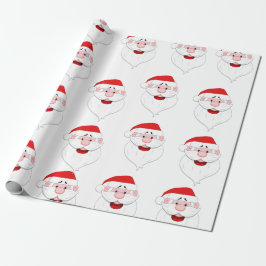 Papel De Presente Padrão do Papai Noel