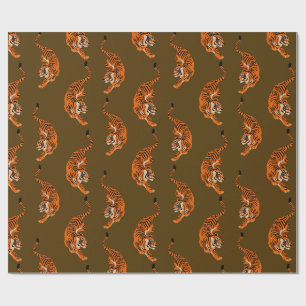 Papel De Presente Padrão do Tiger
