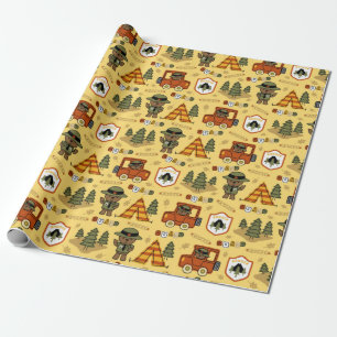 Papel De Presente Padrão do urso Park Ranger