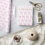 Papel De Presente Padrão dos Arcos de fita cor-de-rosa-branca<br><div class="desc">Originalmente desenhados à mão, esses arcos femininos e doces certamente os encantam. Adicione charme e elegância aos seus presentes com este Papel de empacotamento de padrões de Arcos de fita cor-de-rosa. Apresentando um adorável design de delicados arcos cor-de-rosa, este papel de embrulho é perfeito para chás de fraldas, chás de...</div>