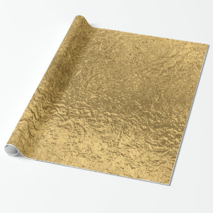 Papel De Presente Padrão Dourado