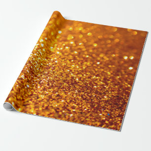 Papel De Presente Padrão Dourado de brilho