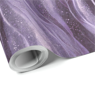 Papel De Presente Padrão Dourado de Textura Brilhante