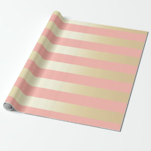 Papel De Presente Padrão Dourado e rosa de distribuição de natal 