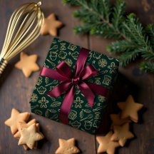 Padrão Dourado e verde de Natal