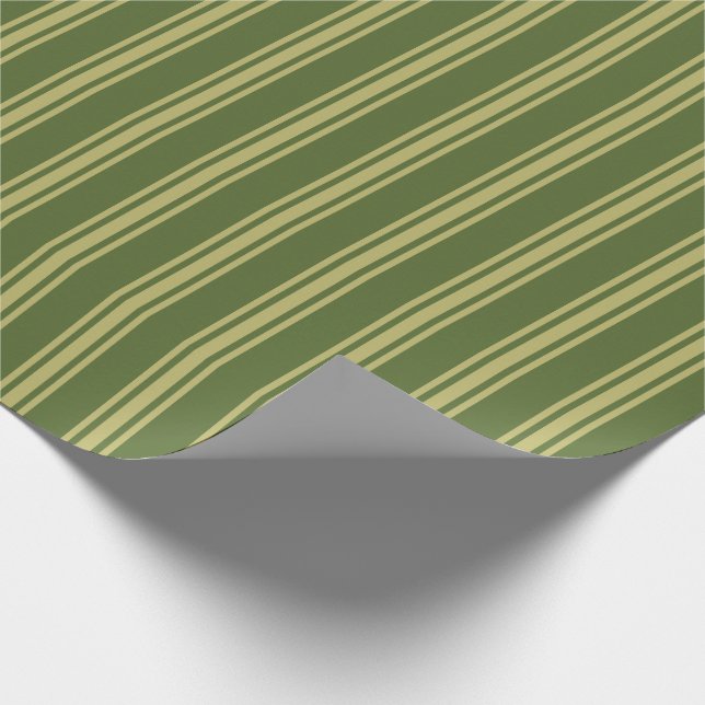 Papel De Presente Padrão escura de Khaki verde-oliva e escuro (Ponta)