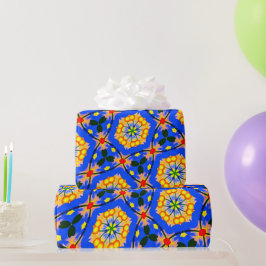 Papel De Presente Padrão estético floral