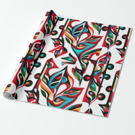 Papel De Presente Padrão Étnico, design étnica, étnico