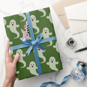 Papel De Presente Padrão Fantasma