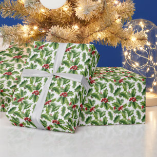 Papel De Presente Padrão festivo de Natal sagrado