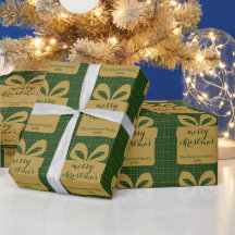 Padrão Festivo de Natal Xadrez Verde - 
