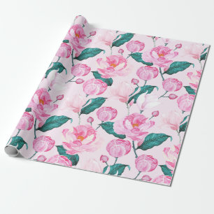 Papel De Presente Padrão floral