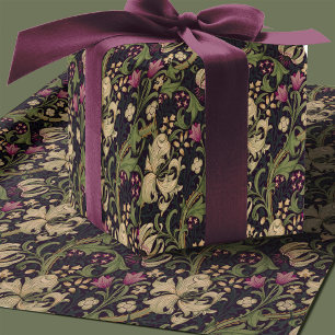 Papel De Presente Padrão Floral Art Nouveau de Lírio de William Morr
