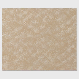 Papel De Presente Padrão Floral Batik Minimalista