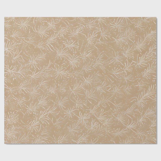 Papel De Presente Padrão Floral Batik Minimalista (Aberto)