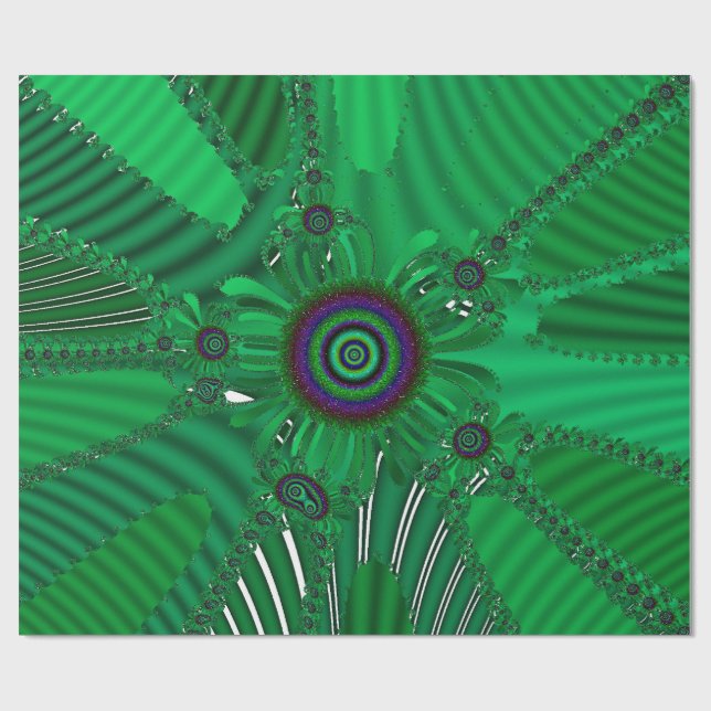 Papel De Presente Padrão Floral Bonito (Aberto)