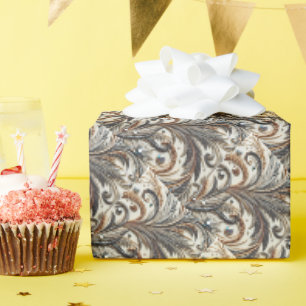 Papel De Presente Padrão floral brilhante com gemstone