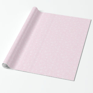 Papel De Presente Padrão Floral Cor-de-Rosa e Branco