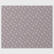 Padrão Floral de Aquarela Romântica Ameixa Suave