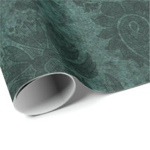 Padrão floral de damascos reais verdes elegantes