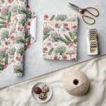 Papel De Presente Padrão Floral de Flamingo Tropical Marfim<br><div class="desc">Este elegante papel de embrulho de flamingo tropical apresenta um padrão floral de flamingos cor-de-rosa desenhados à mão, flores de hibisco e jasmim, abacaxis, folhas de banana e bebidas tropicais, tudo contra um elegante fundo marfim.</div>