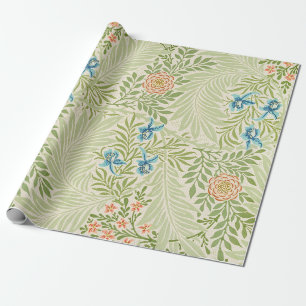 Papel De Presente Padrão Floral de Larkspur de William Morris