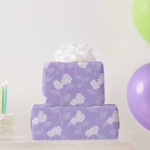 Padrão Floral de Lilás Lavanda Feminino