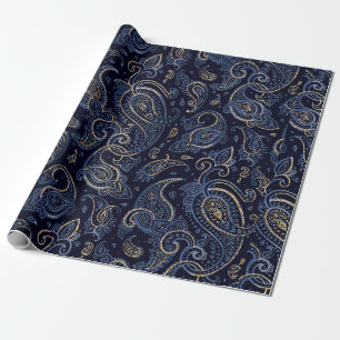Papel De Presente Padrão floral, fundo no estilo art nouveau, v