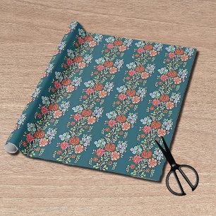 Papel De Presente Padrão Floral húngaro