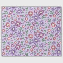padrão floral pastel lavanda sonhador