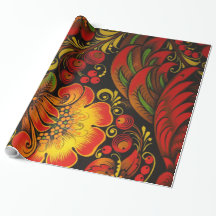 Padrão Floral Russo Vintage Fine Khokhloma