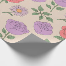 Padrão Floral Sem Costura com Rosas Coloridos