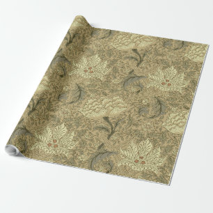 Papel De Presente Padrão Floral William Morris Windrush: Vintage