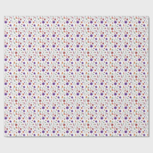 Papel De Presente padrão flores-