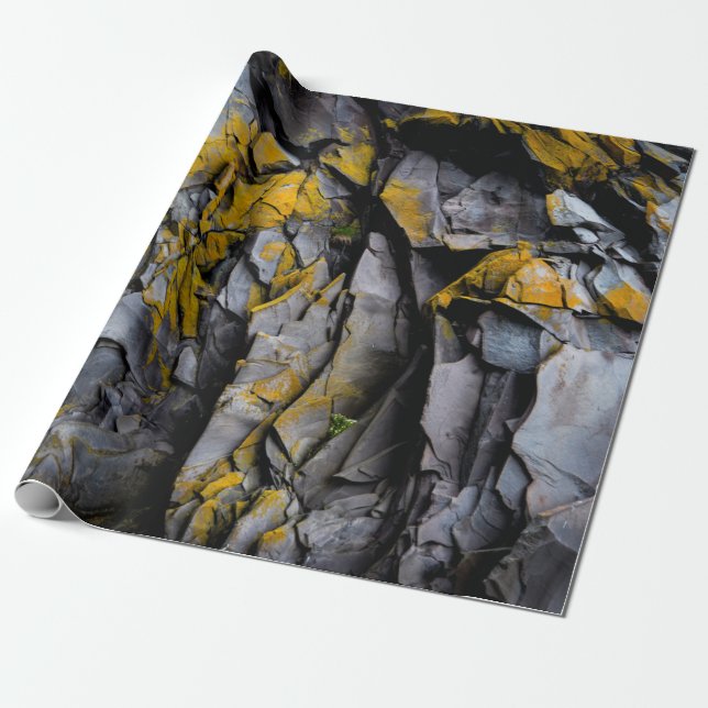 Papel De Presente Padrão geológico de arrepios (Desenrolado)