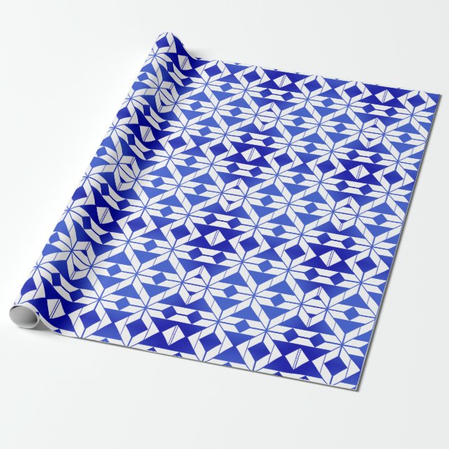 Papel De Presente Padrão Geométrico (Desenrolado)