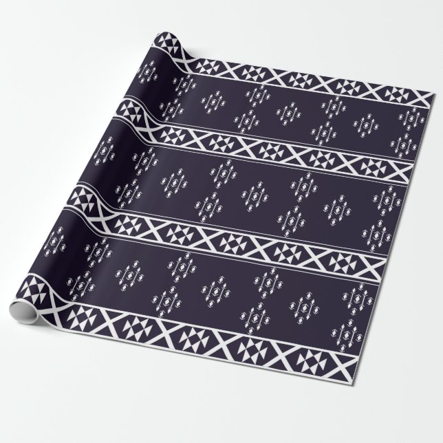 Papel De Presente padrão geométrico abstrato (Desenrolado)