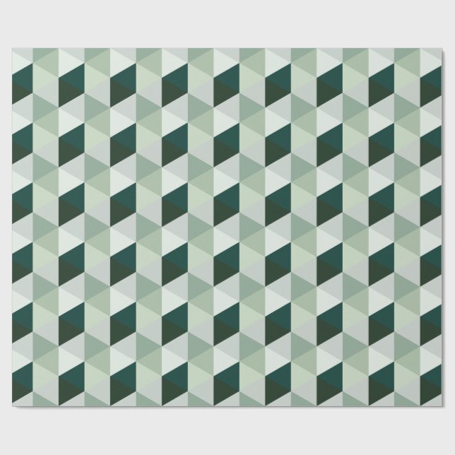 Papel De Presente Padrão Geométrico Abstrato - Nº 01 (Aberto)