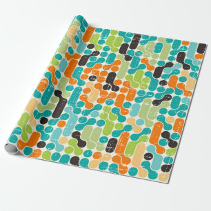 Papel De Presente Padrão geométrico abstrato sem costura