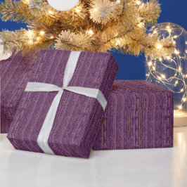 Papel De Presente Padrão Geométrico | Arcos Deco Roxo