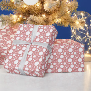 Papel De Presente Padrão Geométrico   Bolhas de Pink Fizz
