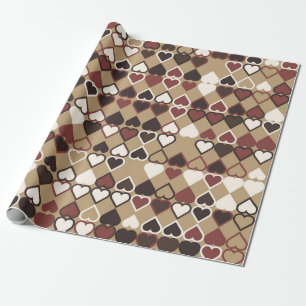 Papel De Presente Padrão geométrico com elementos coloridos, abstrat