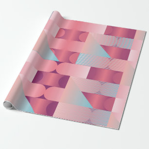 Papel De Presente Padrão geométrico da superfície com triângulos